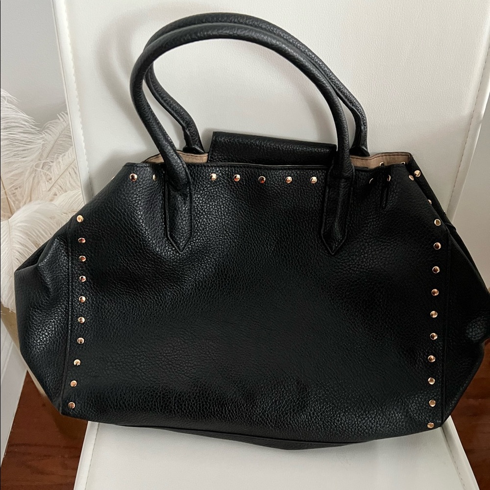H&M Faux Leather Studded Satchel